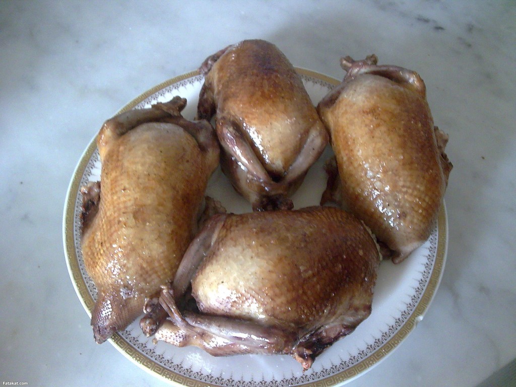 طريقة عمل الحمام المحشى بالارز